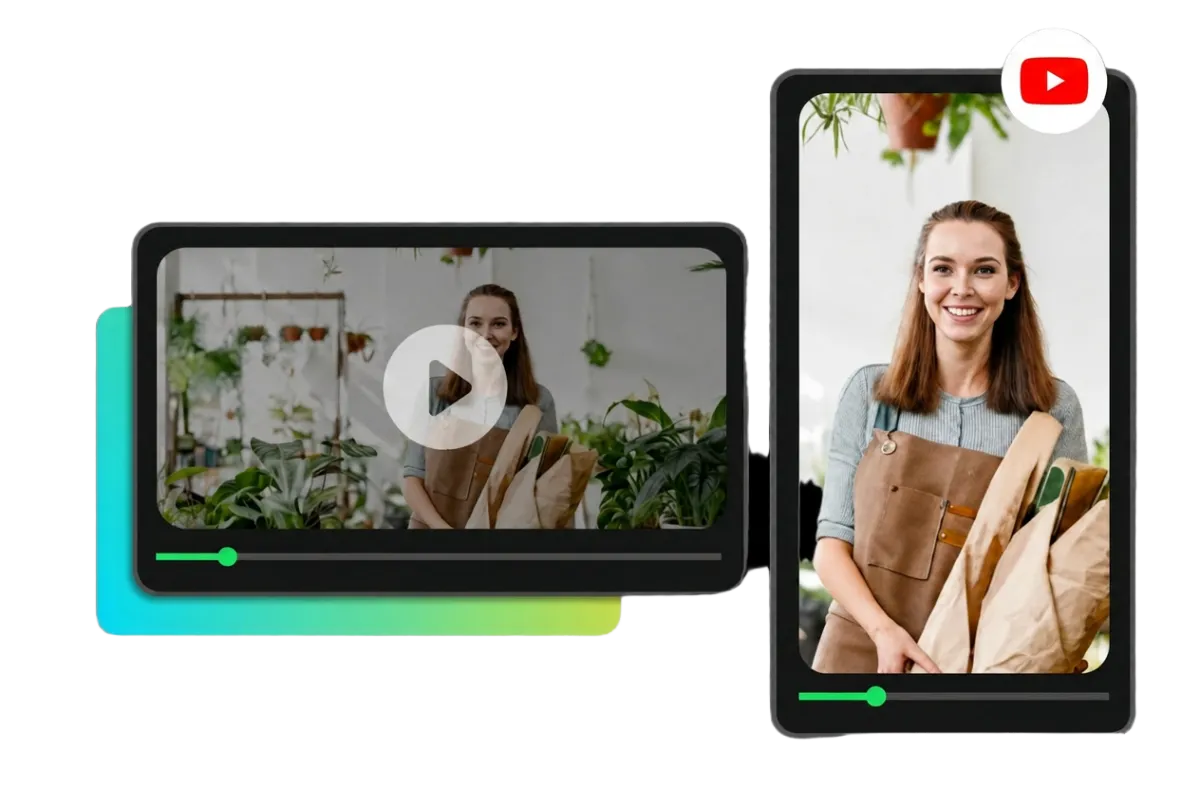 Business marketing video with AI-generated multilingual subtitles and translated captions
